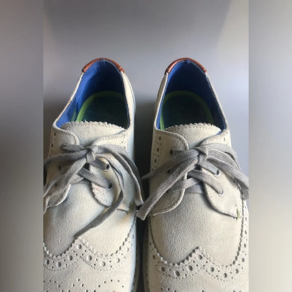 Ted Baker London Mens Jamfro Suede Wingtip Oxford Shoes Size: EUR 41 = US 8